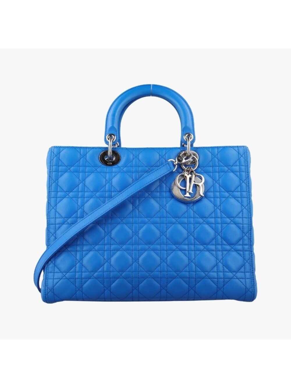 Dior Blue Lambskin Handbag